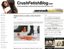 Tablet Screenshot of crushfetishblog.com